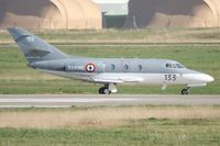 133 @ LFRJ - Dassault Falcon 10MER, Taxiing after landing rwy 26, Landivisiau Naval Air Base (LFRJ) - by Yves-Q