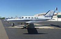 N991EM @ KRHV - A transient Cessna 414 sitting at Nice Air. - by Chris L.