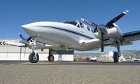 N991EM @ KRHV - A transient Cessna 414 sitting at Nice Air. - by Chris L.