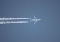 A7-BFD - Qatar Cargo 777-200LRF flying 35,000 ft over Livonia Michigan flying ORD-MXP