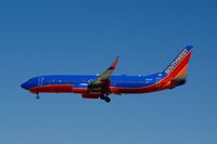 N8318F @ KLAS - Southwest Airlines, is here on short finals at Las Vegas Int'l(KLAS) - by A. Gendorf