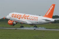 G-EZDI @ LFRB - Airbus A319-111, Landing rwy 25L, Brest-Bretagne airport (LFRB-BES) - by Yves-Q