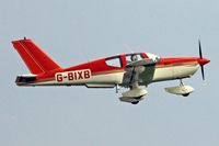G-BIXB @ EGFF - Visiting Tampico, Shobdon based, seen departing runway 12, en-route RTB. - by Derek Flewin