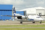 OO-VLJ @ EGGW - 1987 Fokker 50, c/n: 20105 at Luton - operating to Waterford - by Terry Fletcher