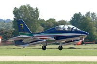 MM54473 @ LFMY - Italian Air Force Aermacchi MB-339PAN, Number 7 in may 2013, Frecce Tricolori Aerobatic Team, Take off rwy 34, Salon De Provence Air Base 701 (LFMY) Open day 2013 - by Yves-Q