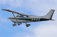 G-RUIA @ EGFH - Skyhawk, Cambrian Flying Club, Swansea based, seen departing runway 22. - by Derek Flewin