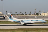 5A-UAC @ LMML - Bombardier BD-700 5A-UAC Libyan Government - by Raymond Zammit