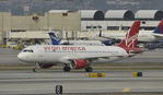 N632VA @ KLAX - Taxiing to gate at LAX - by Todd Royer