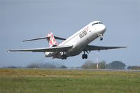 EI-FCU @ LFRB - Boeing 717-2BL, Take off rwy 07R, Brest-Bretagne airport (LFRB-BES) - by Yves-Q