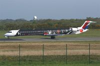 F-HMLK @ LFRB - Canadair CRJ-1000, Taxiing to holding point rwy 07R, Brest-Bretagne airport (LFRB-BES) - by Yves-Q