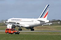 F-GUGK @ LFRB - Airbus A318-111, Landing rwy 25L, Brest-Bretagne airport (LFRB-BES) - by Yves-Q
