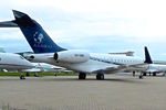 9H-SMB @ EGGW - 2013 Bombardier BD-700-1A10 Global 6000, c/n: 9549 at Luton - by Terry Fletcher