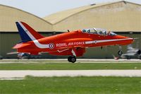 XX244 @ LFMY - Royal Air Force Red Arrows Hawker Siddeley Hawk T.1, Take-off Rwy 34, Salon de Provence Air Base 701 (LFMY) Open day 2013 - by Yves-Q