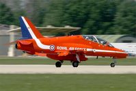 XX322 @ LFMY - Royal Air Force Red Arrows Hawker Siddeley Hawk T.1, Landing rwy 34, Salon de Provence Air Base 701 (LFMY) Open day 2013 - by Yves-Q