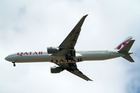 A7-BEA @ EGLL - Boeing 777-3DZER [41779] (Qatar Airways) Home~G 15/07/2014. On approach 27R. - by Ray Barber
