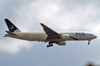 AP-BGL @ EGLL - Boeing 777-240ER [33777] (Pakistan International Airlines) Home~G 15/07/2014. On approach 27L. - by Ray Barber