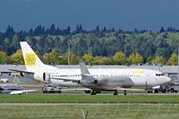 N134AS @ YVR - U2 Innocence + Experience Tour 2015.
Hard to see yellow letters on white background - by metricbolt