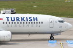 TC-JGV @ EDDL - Turkish Airlines, Boeing 737-8F2(WL), CN: 34419, Name: Cesme - by Air-Micha