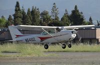 N54102 @ KRHV - A local 1981 Cessna 172P departing on runway 31R. - by Chris Leipelt