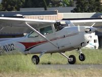 N54102 @ KRHV - A local 1981 Cessna 172P making a really smooth landing on 31R. - by Chris Leipelt