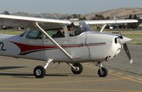 N54102 @ KRHV - A local 1981 Cessna 172P taxing back to Aero Dynamic Aviation. - by Chris Leipelt