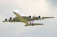 HS-TUB @ LFPG - Airbus A380-841, Take off rwy 27L, Roissy Charles De Gaulle airport (LFPG-CDG) - by Yves-Q