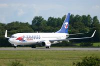 OK-TVT @ LFRB - Boeing 737-86N, Take off rwy 25L, Brest-Bretagne airport (LFRB-BES) - by Yves-Q