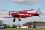 G-AELO @ EGBR - De Havilland DH-87B Hornet Moth at The Real Aeroplane Club's Auster Fly-In, Breighton Airfield, May 4th 2015. - by Malcolm Clarke