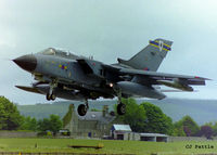 ZG711 @ EGQS - About to touch down from a training sortie at RAF Lossiemouth whilst coded 'P' with 2 Sqn RAF - by Clive Pattle