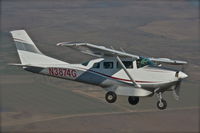 N3874G @ O15 - Aerial Photo west of Turlock, CA.  New paint by Matthews Aviation in Yerington, NV - by Bradley McFarlane