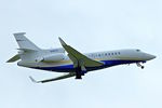 N487C @ EGGW - 2013 Dassault 7X, c/n: 221 climbs out of Luton - by Terry Fletcher