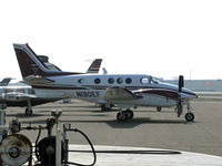 N190EF @ KVIS - Easterday Farms (Pasco, WA) Beech C90 King Air @ Visalia Municipal Airport, CA for 2014 International Ag Expo in nearby Tulare - by Steve Nation