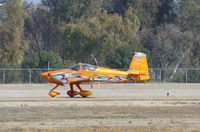 N727SM @ KTLR - Bakerfield, CA-based VANS RV-7A taxiing for take-off @ Tulare, CA (Mefford Field) - by Steve Nation