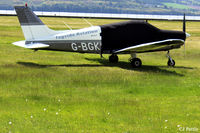 G-BGKS @ EGPN - 'KS' out to pasture in the sunshine at Dundee Riverside airport EGPN. - by Clive Pattle