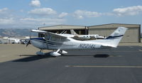N2214L @ KRHV - A local 2005 Cessna 182T at the transient ramp because the Trade Winds ramp was full. - by Chris Leipelt