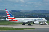 N206UW @ EGPF - American Airlines Boeing 757 - by george hay