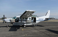 N823SA @ KTLR - Western Caravan LLC (Yuma, AZ) Cessna 208B with cargo pod @ Mefford Field (Tulare, CA) for 2014 International Ag Expo - by Steve Nation