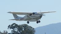 N99AZ @ KRHV - A transient 2006 Cessna T206H with a belly pack departing Reid Hillview Airport, CA after playing a football game. - by Chris Leipelt