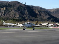 N2195M @ SZP - 1979 Piper PA-28-236 DAKOTA, Lycoming O-540-J3A5D 235 Hp, another landing Roll Rwy 04 - by Doug Robertson