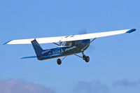 G-BBKA @ EGFH - F150L, Cambrian Flying Club, Swansea based, seen departing runway 04. - by Derek Flewin