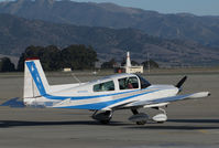 N74400 @ KSNS - privately-owned Grumman AA-5B from Palo Alto, CA visiting Salinas Municipal Airport, CA - by Steve Nation