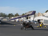 N226BD @ SZP - 2008 North Wing Design APACHE ST weight-shift control ultralight trike, Rotax 582 pusher, taxi after short landing Rwy 22 - by Doug Robertson