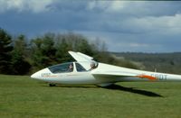 F-CBDT @ LFPU - Glider ASK-21 F-CBDT Episy landing at Moret-Episy. April 1985. - by José Sanchez