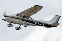 G-RUIA @ EGFH - Skyhawk, Cambrian flying club, seen departing runway 22 for a local flight. - by Derek Flewin