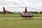 G-JARM @ X5FB - Robinson R44 Raven I at the opening of Fishburn Airfield's new clubhouse, May 16th 2015. - by Malcolm Clarke