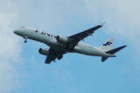 OH-LKI @ EGCC - Finnair Embraer ERJ 190 OH-LKI on approach to Manchester Airport - by David Burrell