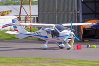 G-CFGZ @ EGFH - Resident Flight Design CTSW, seen being worked on outside the hangar. - by Derek Flewin