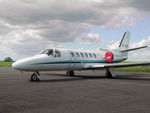 G-IKOS @ CAX - Another view of this Cessna 550 Citation Bravo which visited Carlisle in the Summer of 2004. - by Peter Nicholson