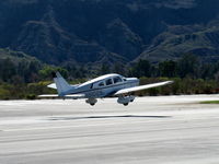 N8102S @ SZP - 1979 Piper PA-28-161 WARRIOR II, Lycoming O-320-D3G 160 Hp, takeoff climb rwy 22 - by Doug Robertson