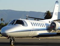N12CQ @ KRHV - A transient 1993 Cessna Citation 560 Ultra (Paloma Air LLC - Santa Maria, CA) visiting Reid Hillview Airport, CA to avoid the higher priced landing fee and San Jose Intl. Airport. It landed yesterday but I couldn't get pictures of the landing. - by Chris Leipelt